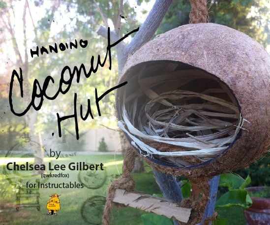 Coconut Hut | a Home for Birds & Creatures