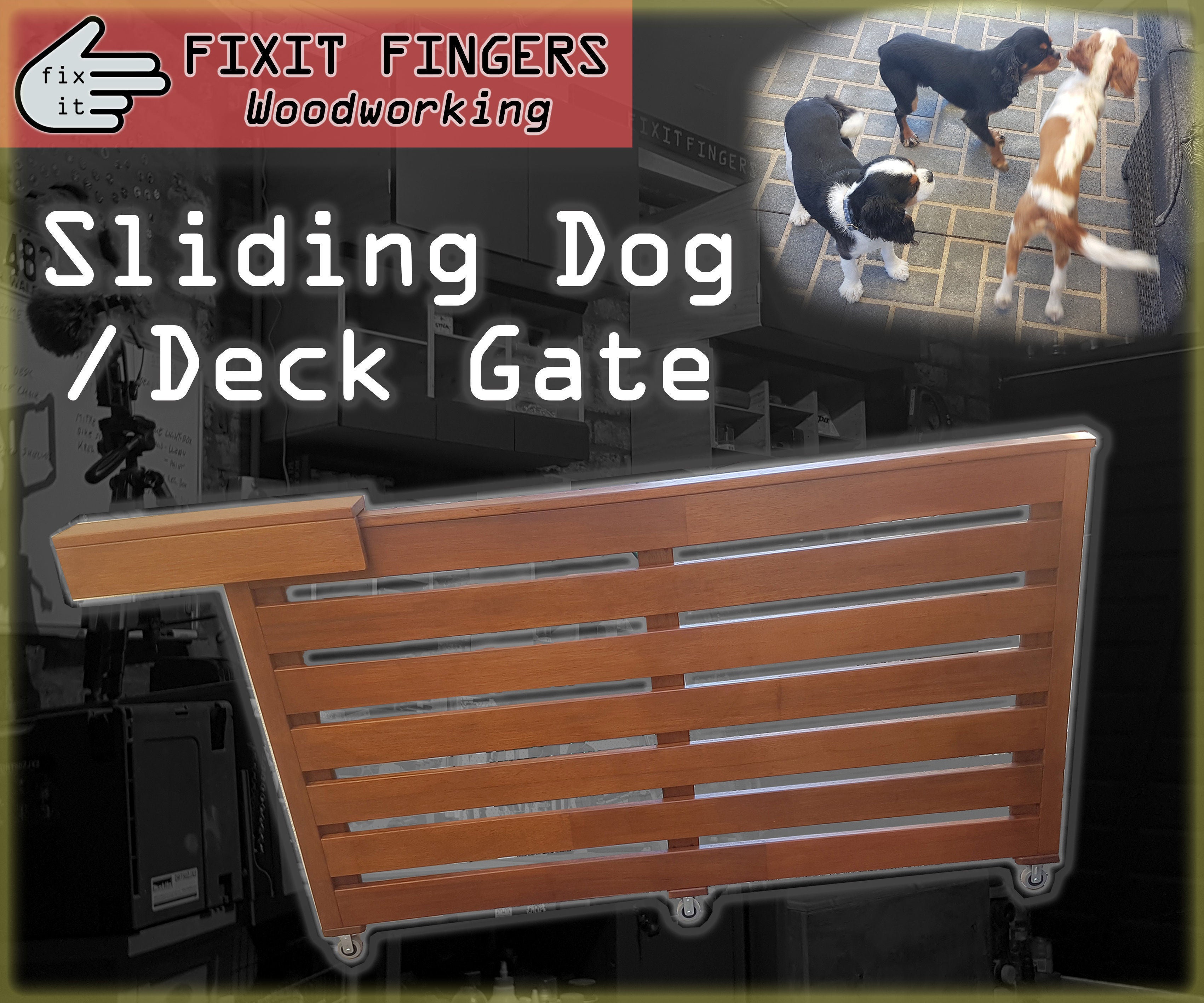 DIY Sliding Deck / Dog Gate