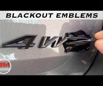 Blackout Car Emblems / Logo Cheaply and Easily. 