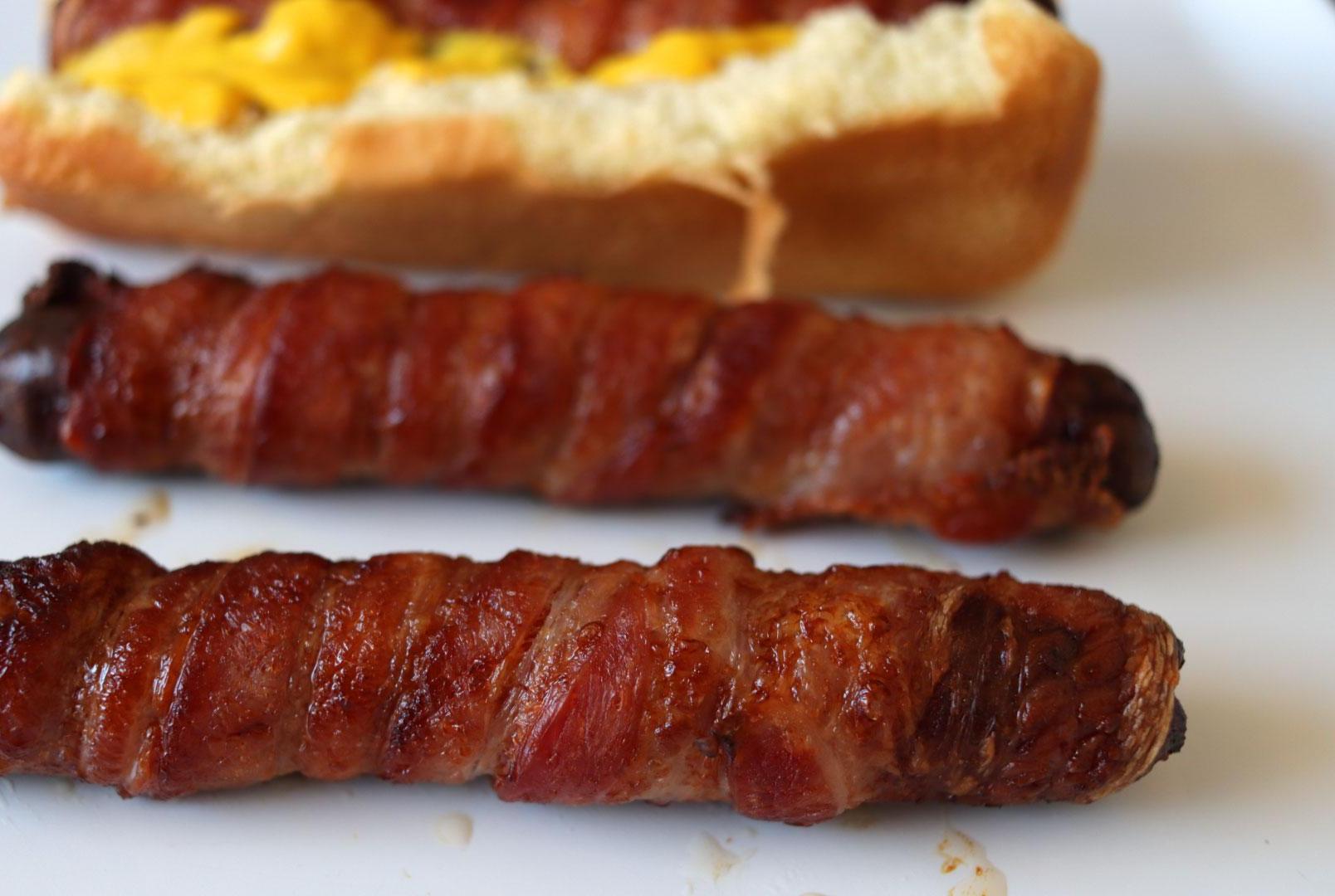 Bacon-Wrapped Hot Dogs