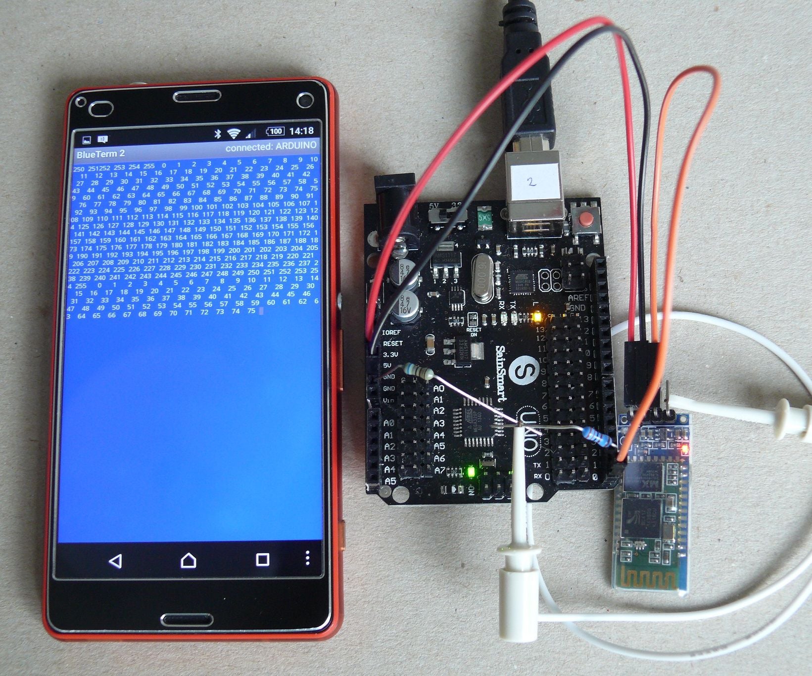 Arduino Smartphone Coms/Serial Monitor Via Bluetooth HC-05, HC-06