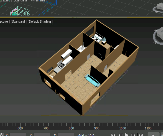 3D Modeling House on 3Ds Max Project