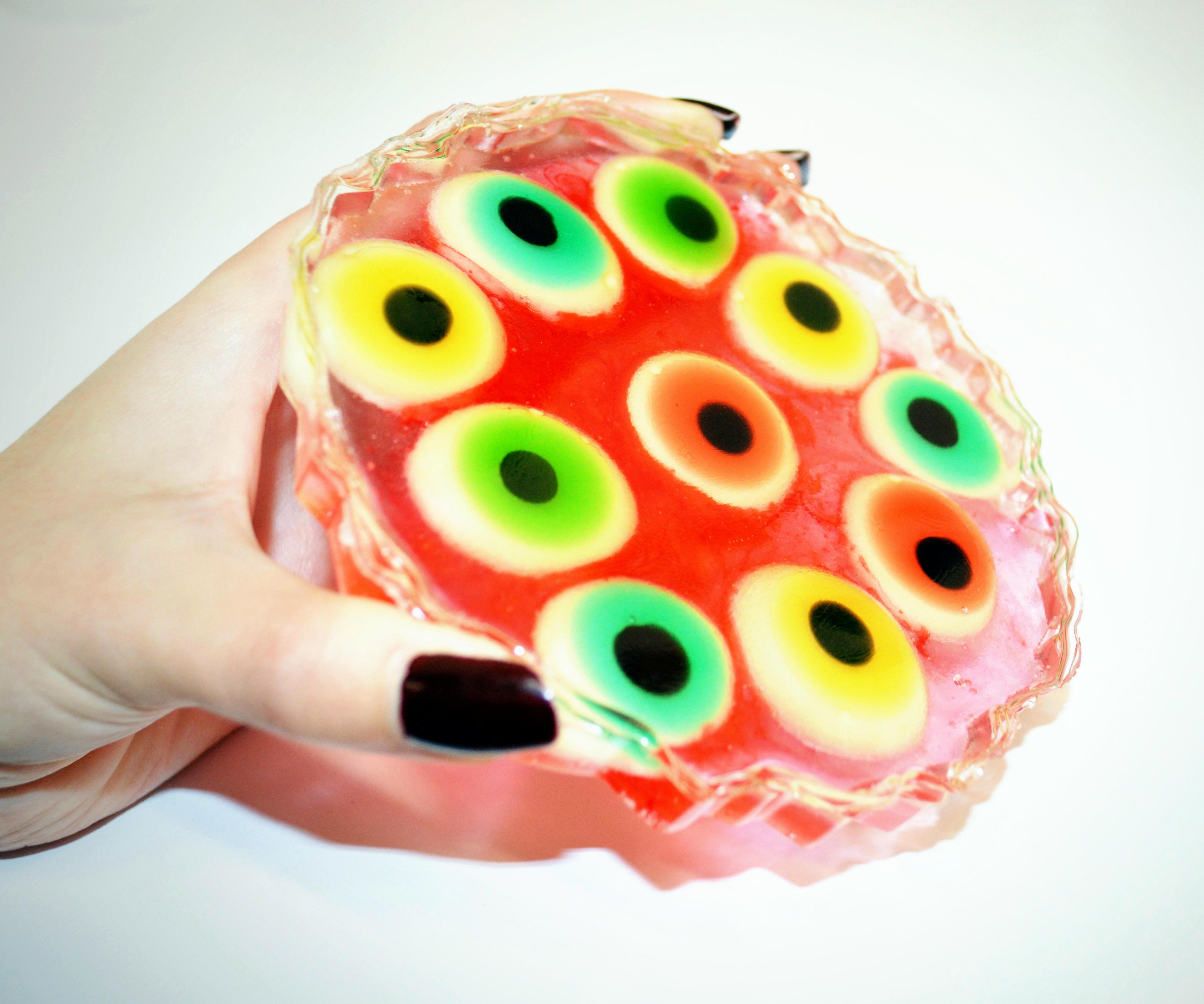 Eyeball Gummies Resin Coaster