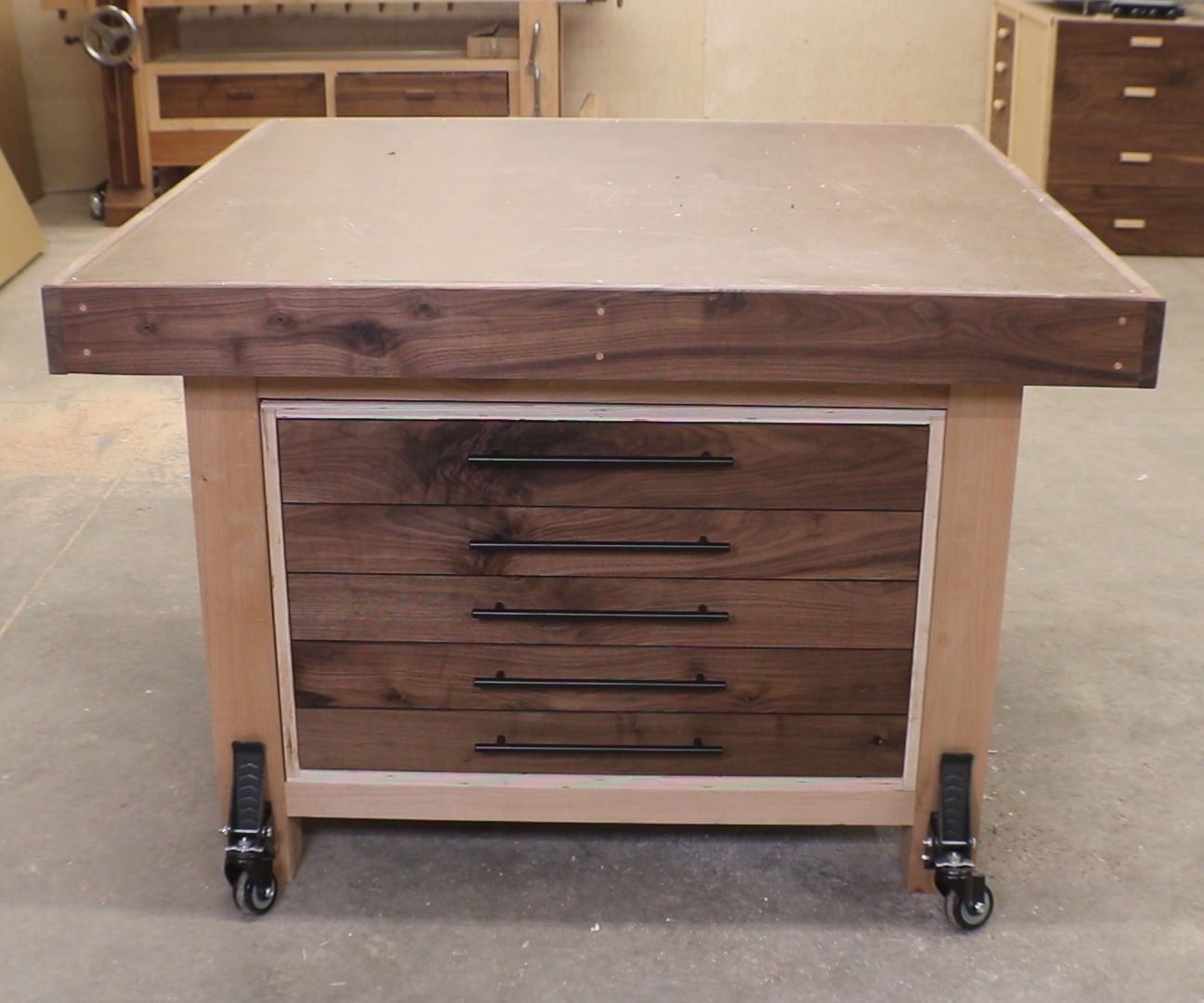 Assembly Table With Storage