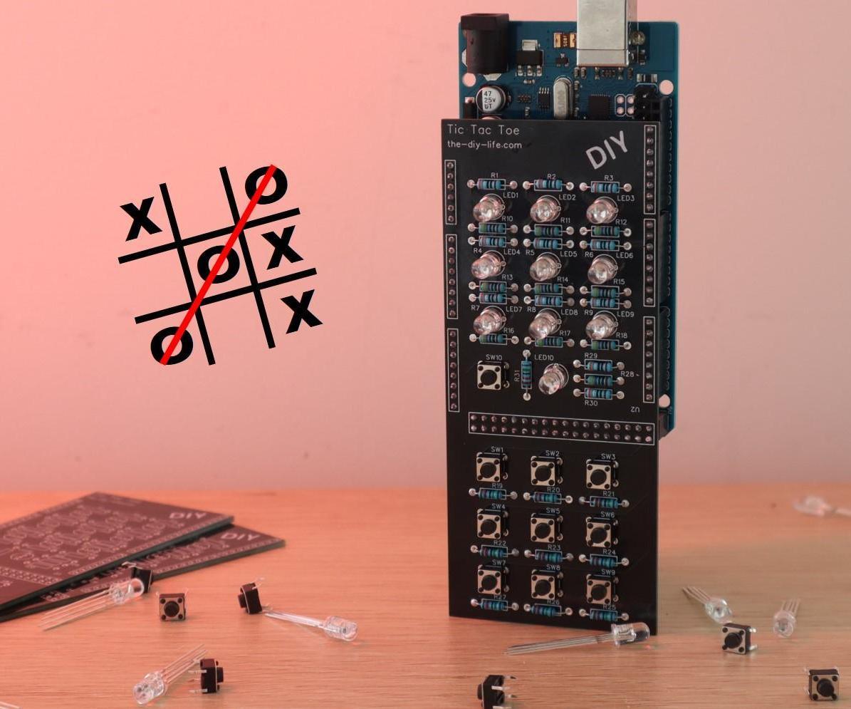 Arduino Tic Tac Toe Shield With an AI Opponent