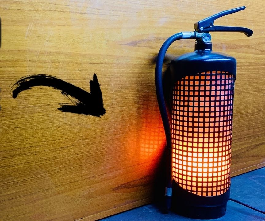 How I Turned a Fire Extinguisher Into a Decorative Fireplace