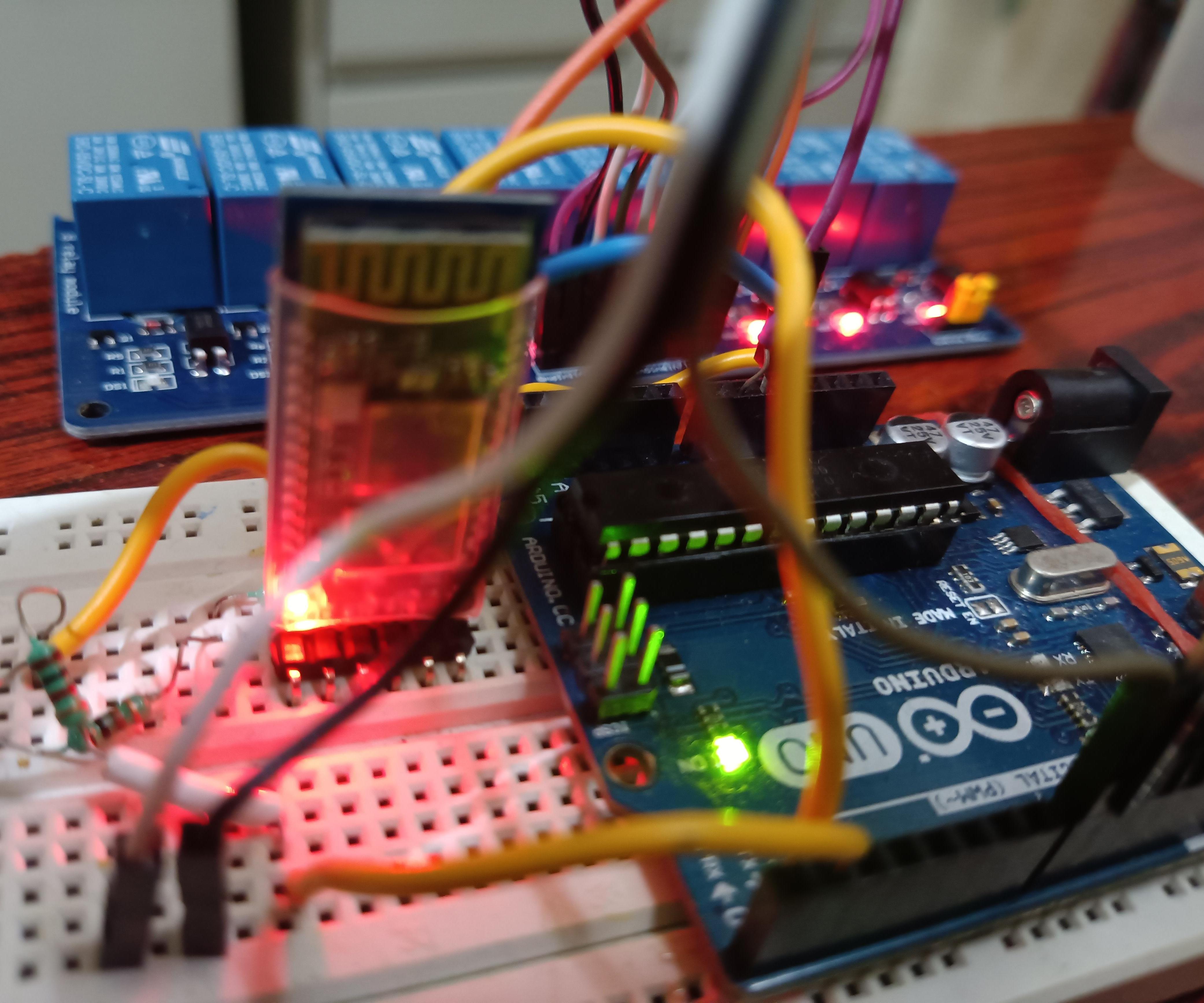 Mobus Over Bluetooth Serial HC05 Modem Controlling Relay Board Using Arduino Uno As Slave