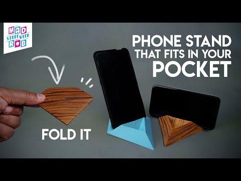 DIY - Origami Based Sturdy Phone Stand - Minimalist, Easy and Low Material Requirement