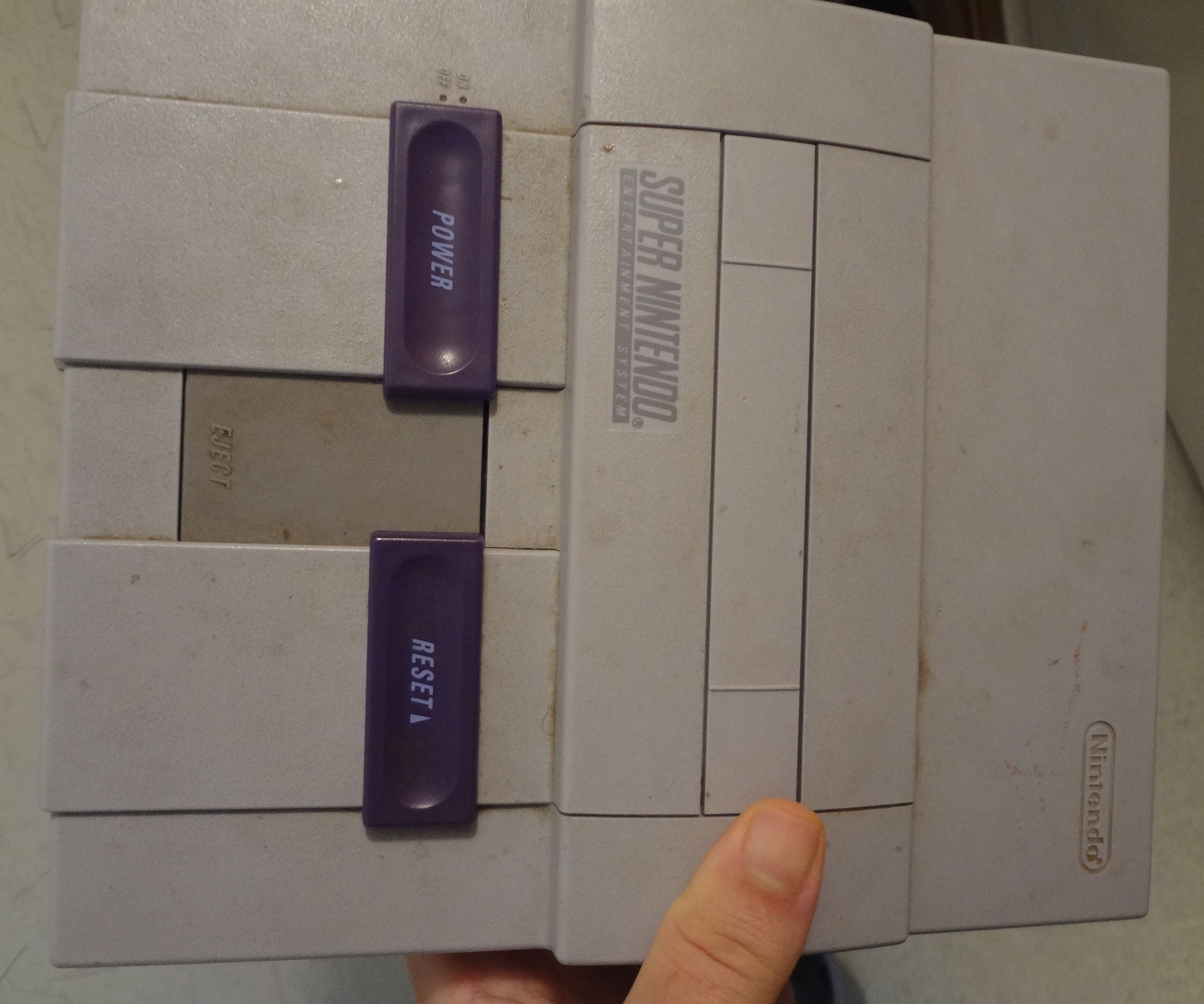 Super Nintendo Power Plug Input Replaced With Common Style.