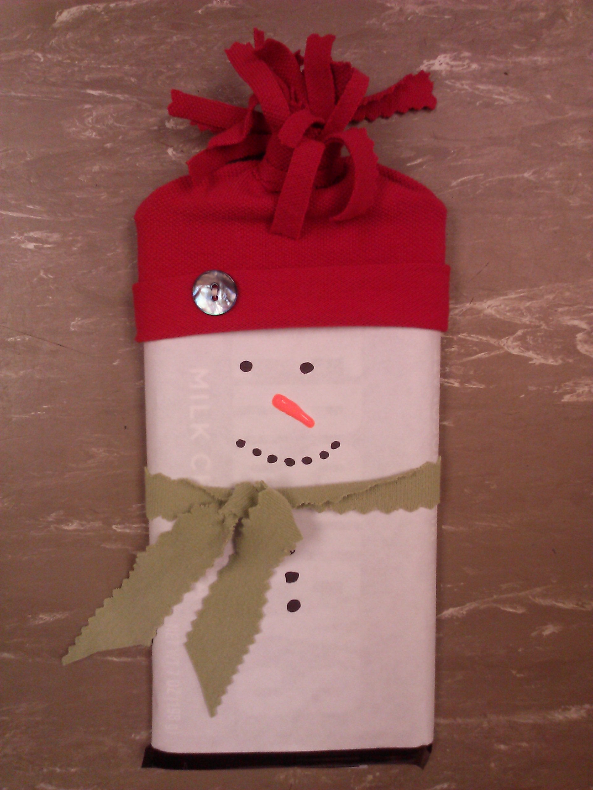 Candy Bar Snowman