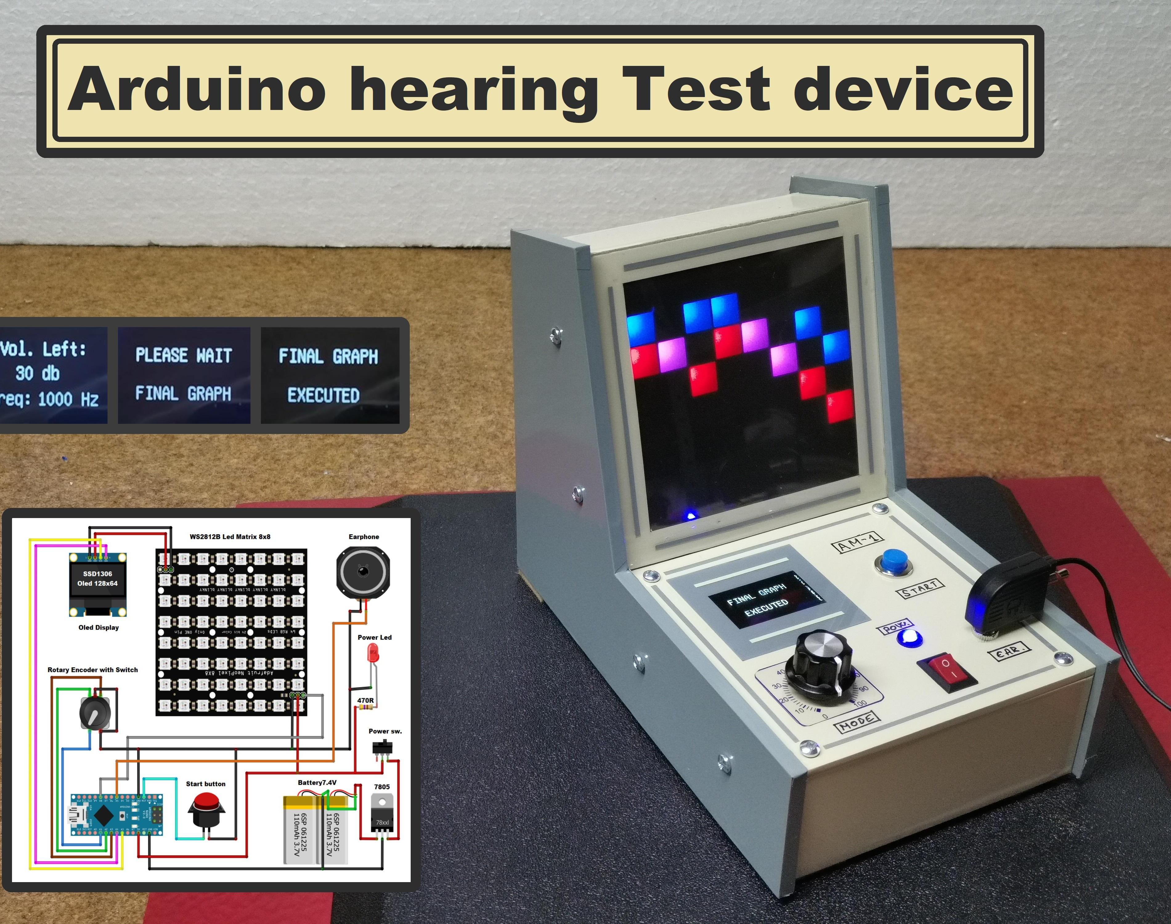 Arduino Hearing Test Device - Audiometer