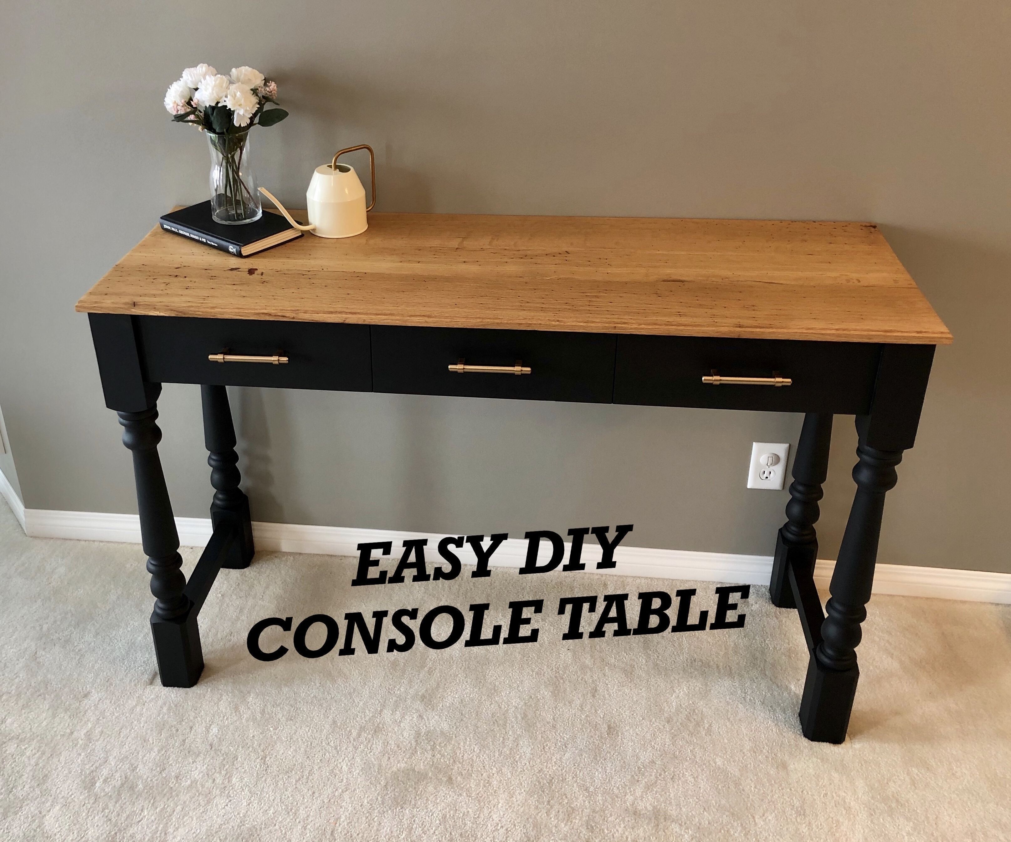 Easy DIY Console Table 