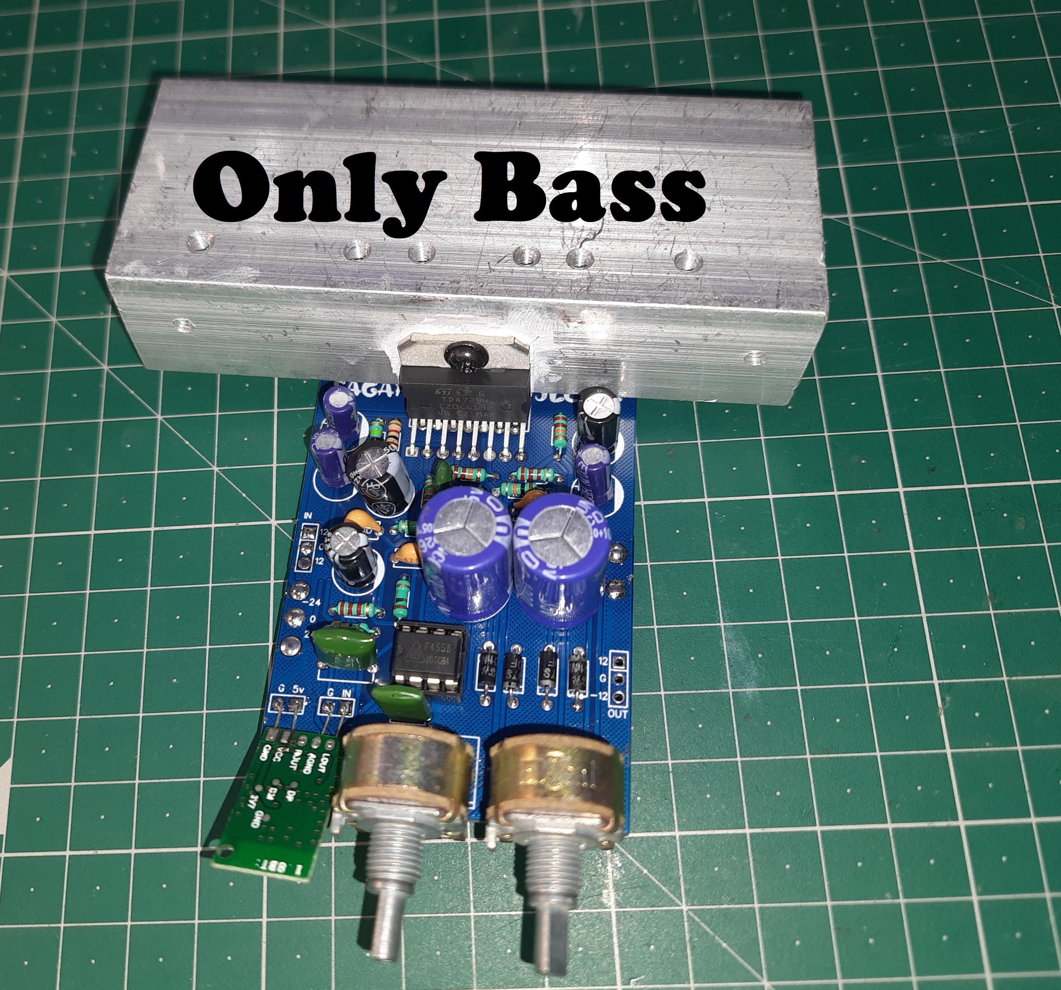 Bass Boosted Amplifier for Bass Tube