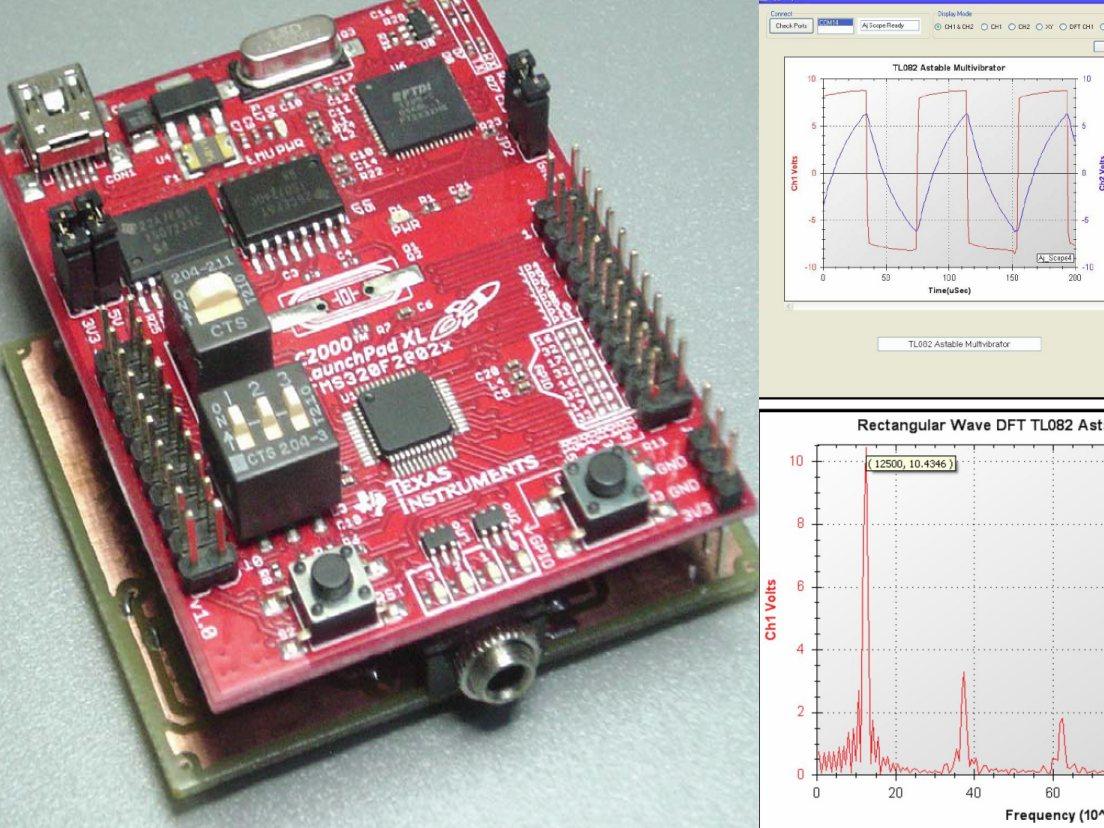 Oscilloscope Booster-Pack for the TI C2000 Piccolo LaunchPad