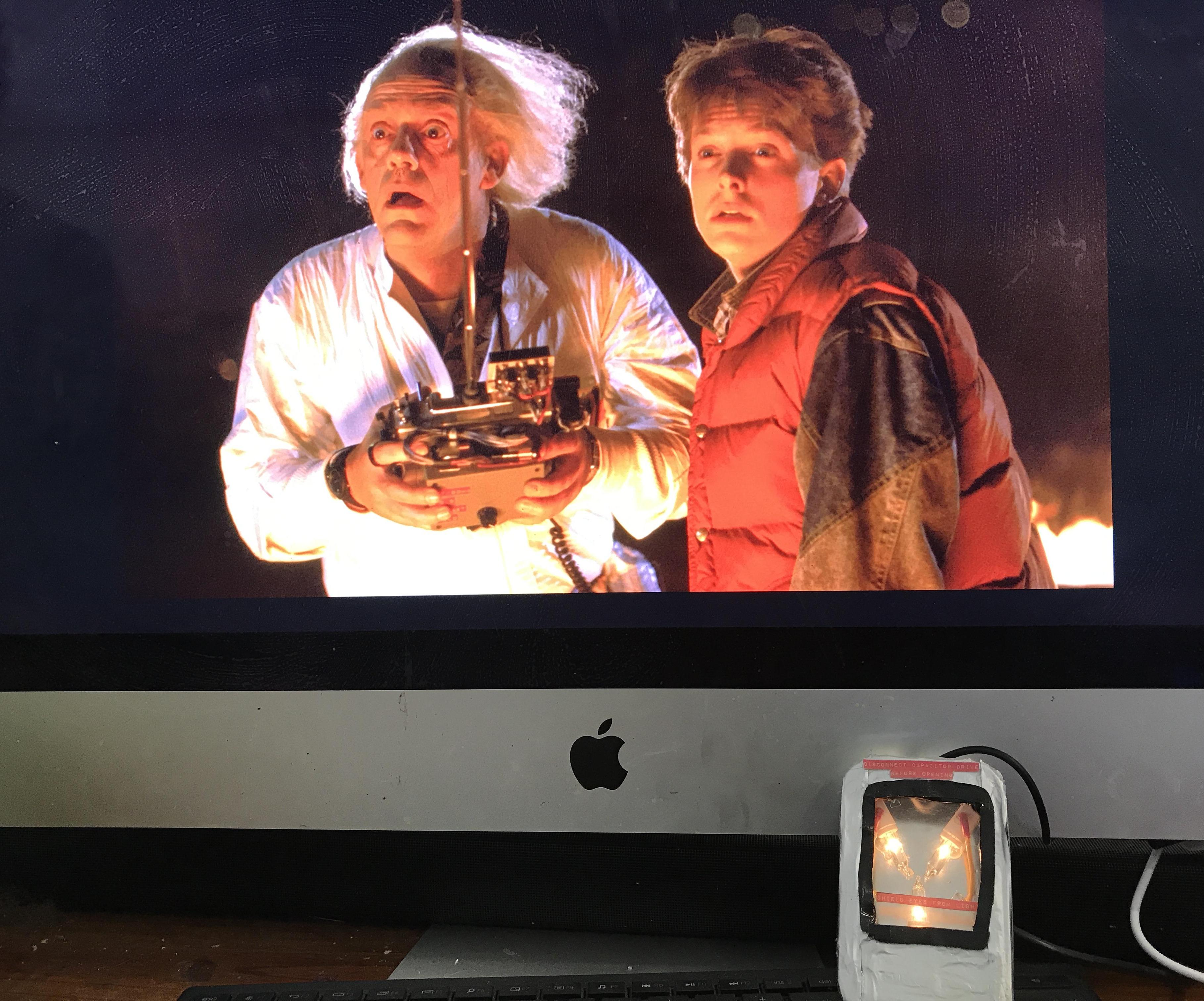 Altoid Flux Capacitor Computer Lamp