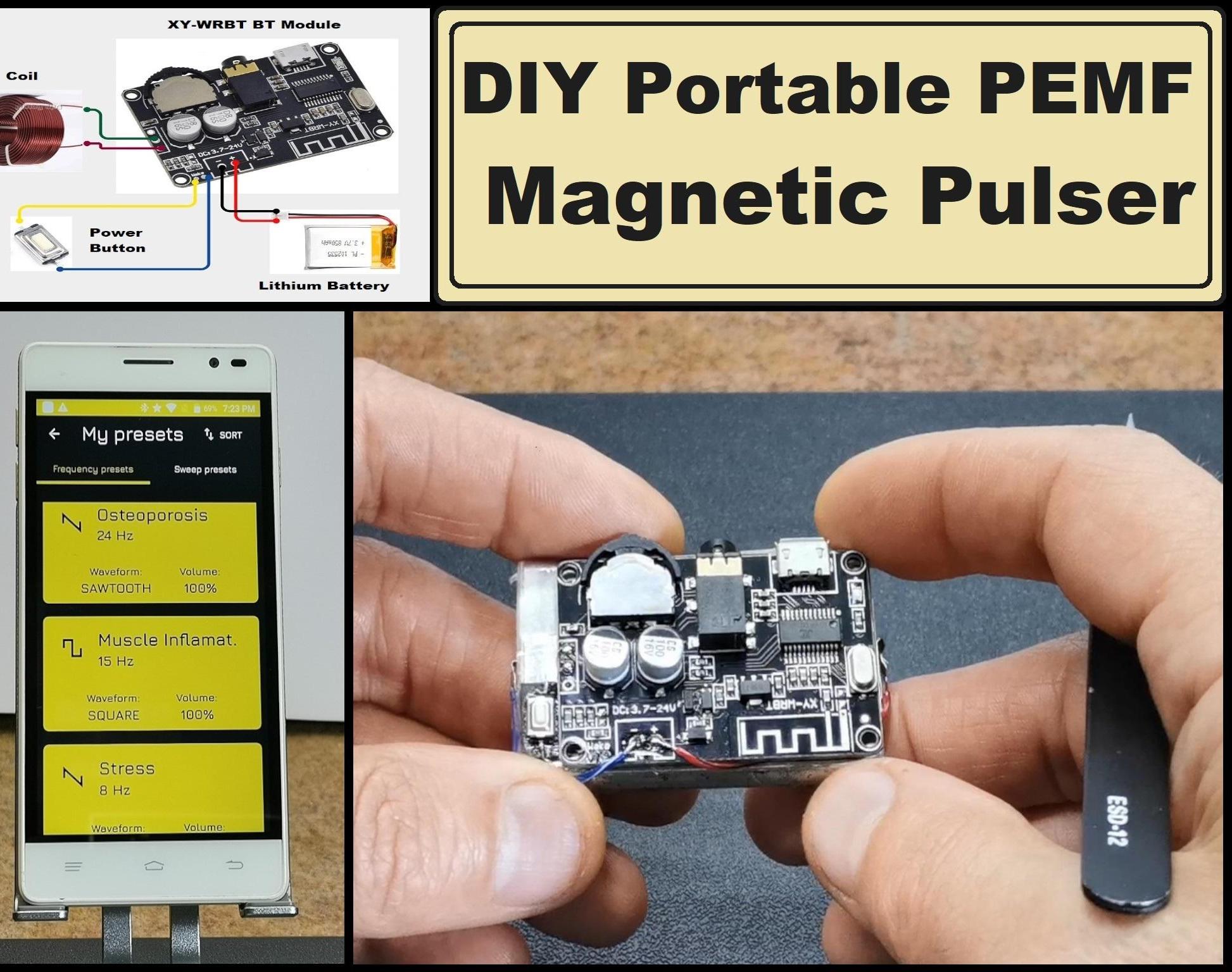 How to Make Simple Portable PEMF Magnetic Pulser