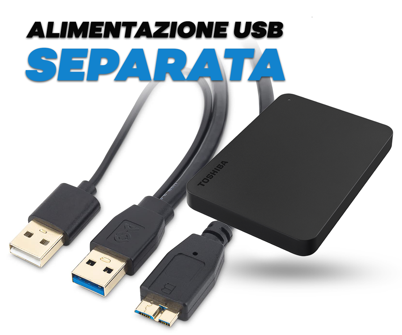 Come Aggiungere USB Separata Per L'ALIMENTAZIONE Di Un Hard Disk Esterno