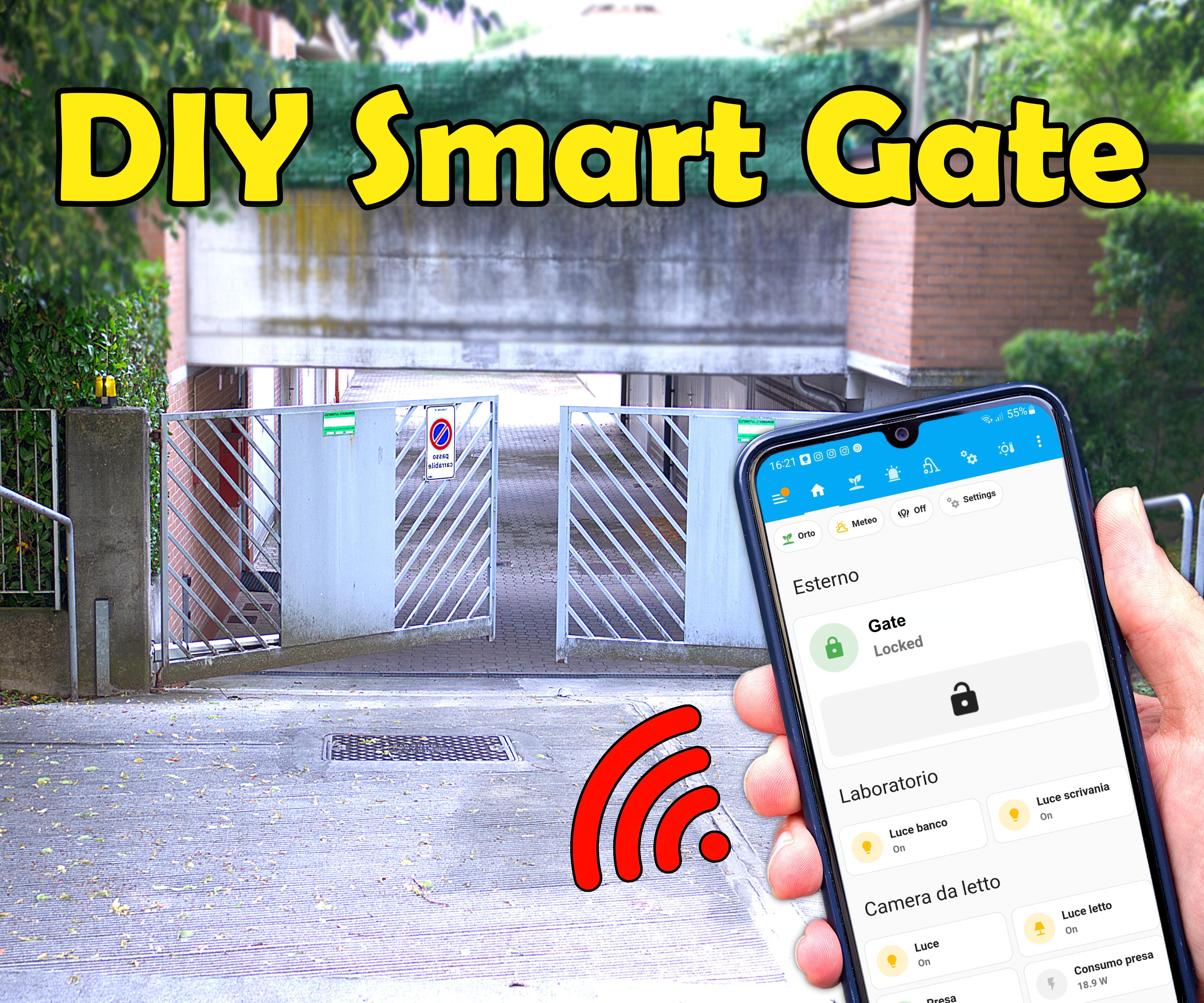 Open the Gate With Your Phone! - DIY Smart Gate (without Modifying the Gate)