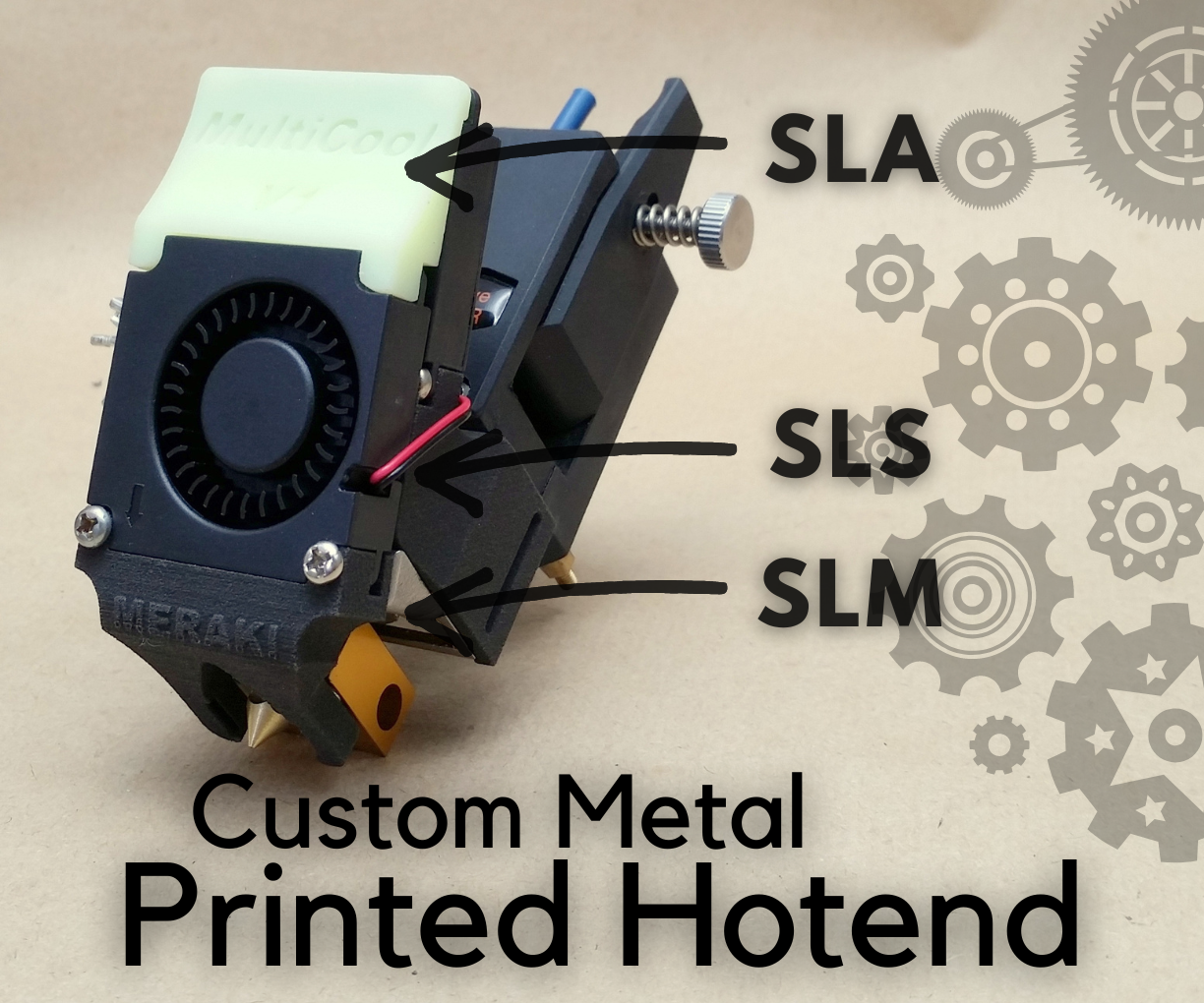 Custom Metal Printed Hotend!