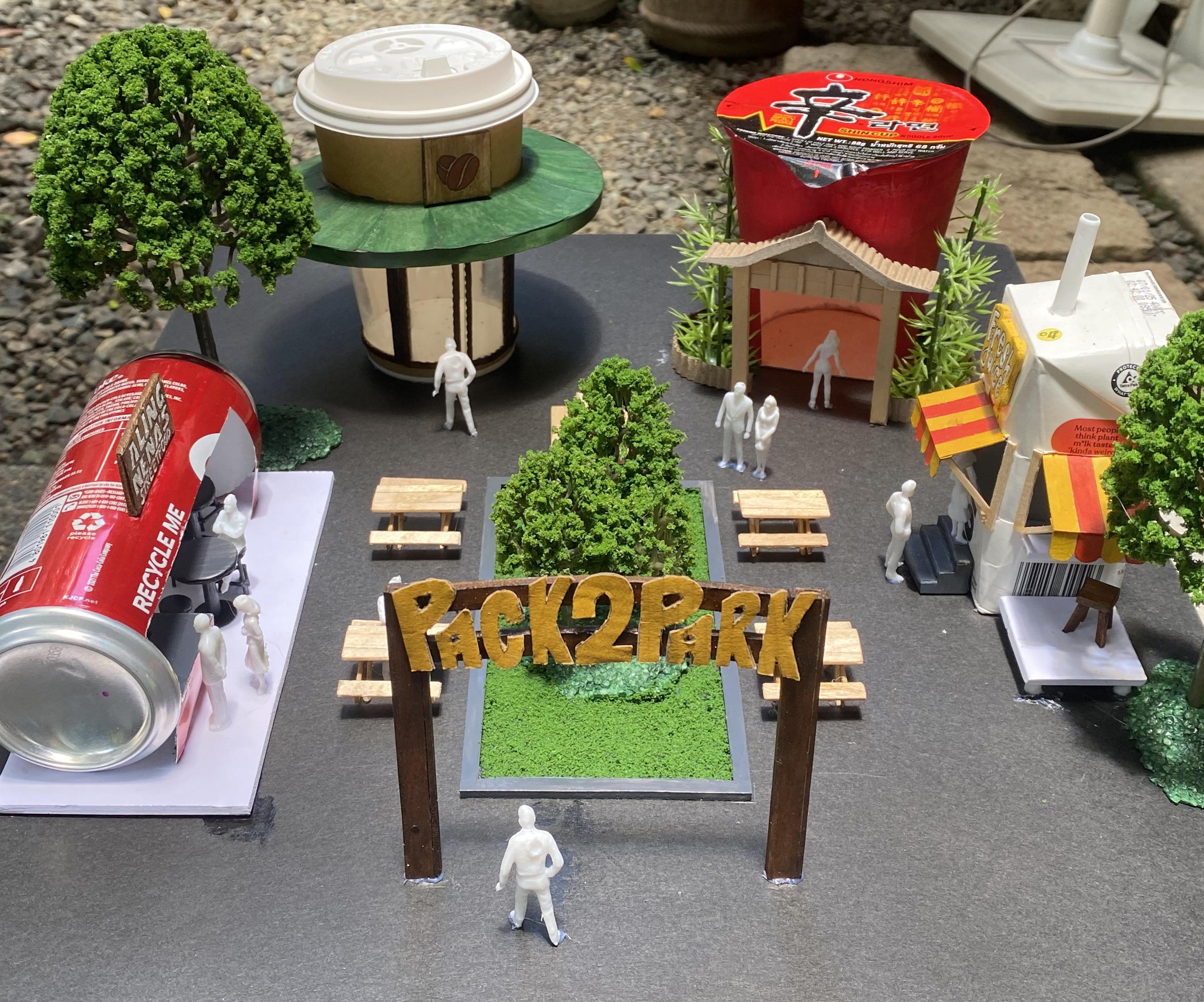 Pack2Park: Make Your Own Food Park (Scale Model) With Food Packaging Waste