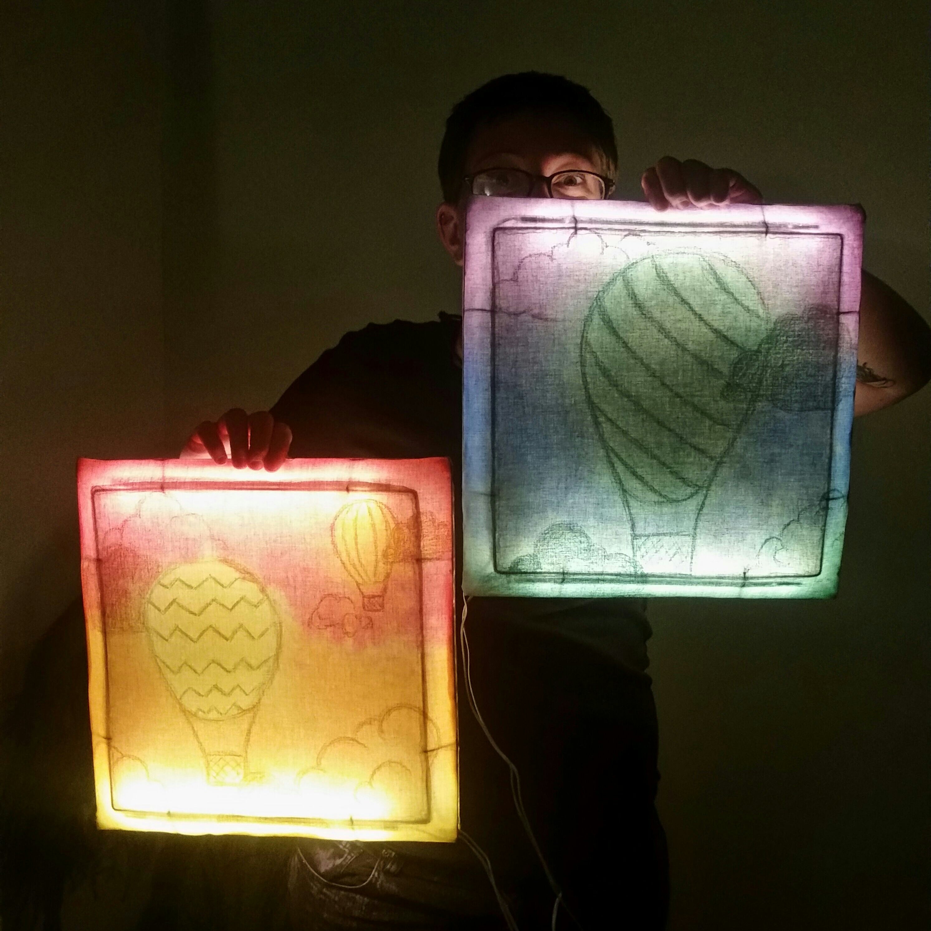 Bare Bones Batik: Light-Up Wall Art