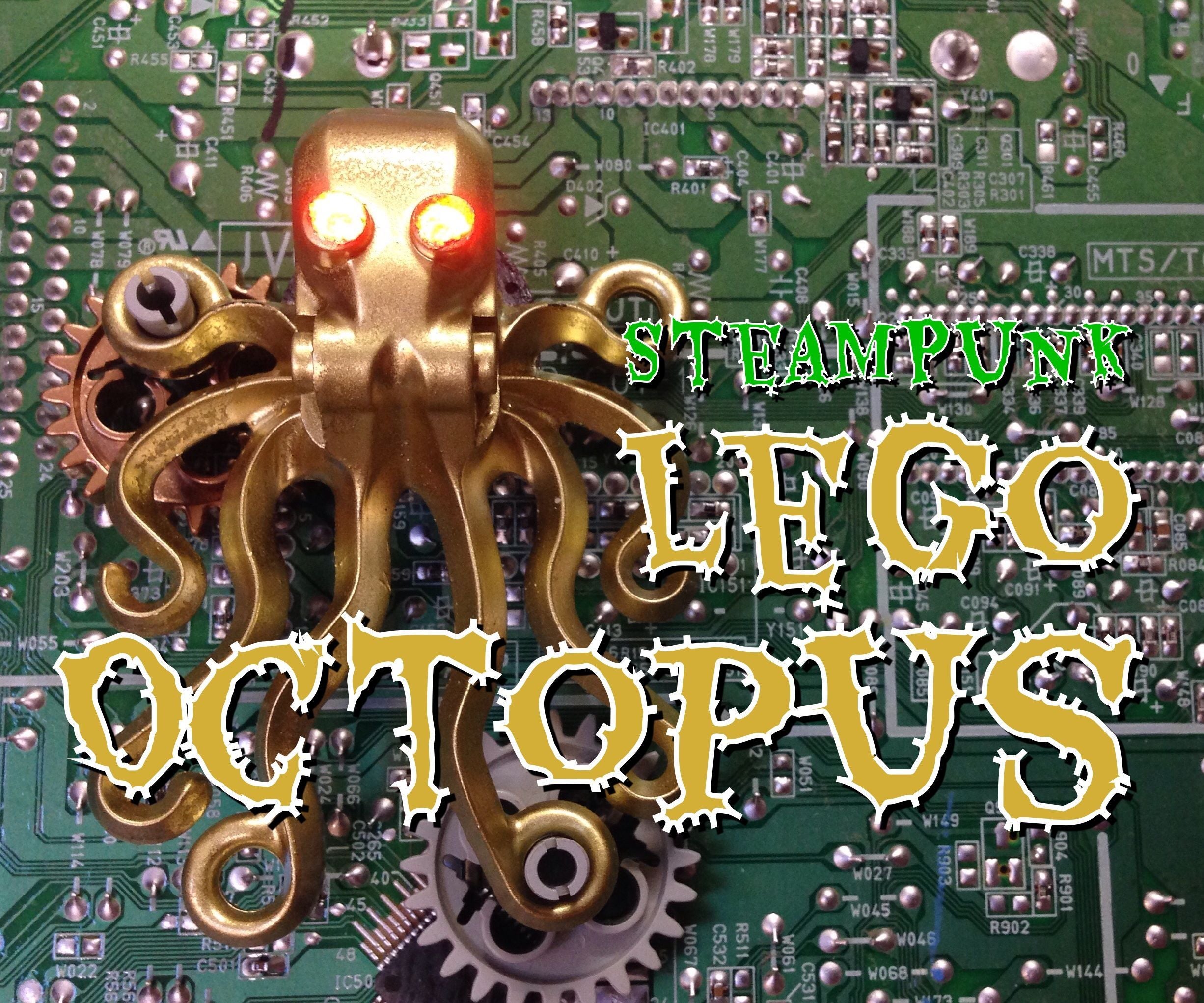 SteamPunk Lego LED Octopus