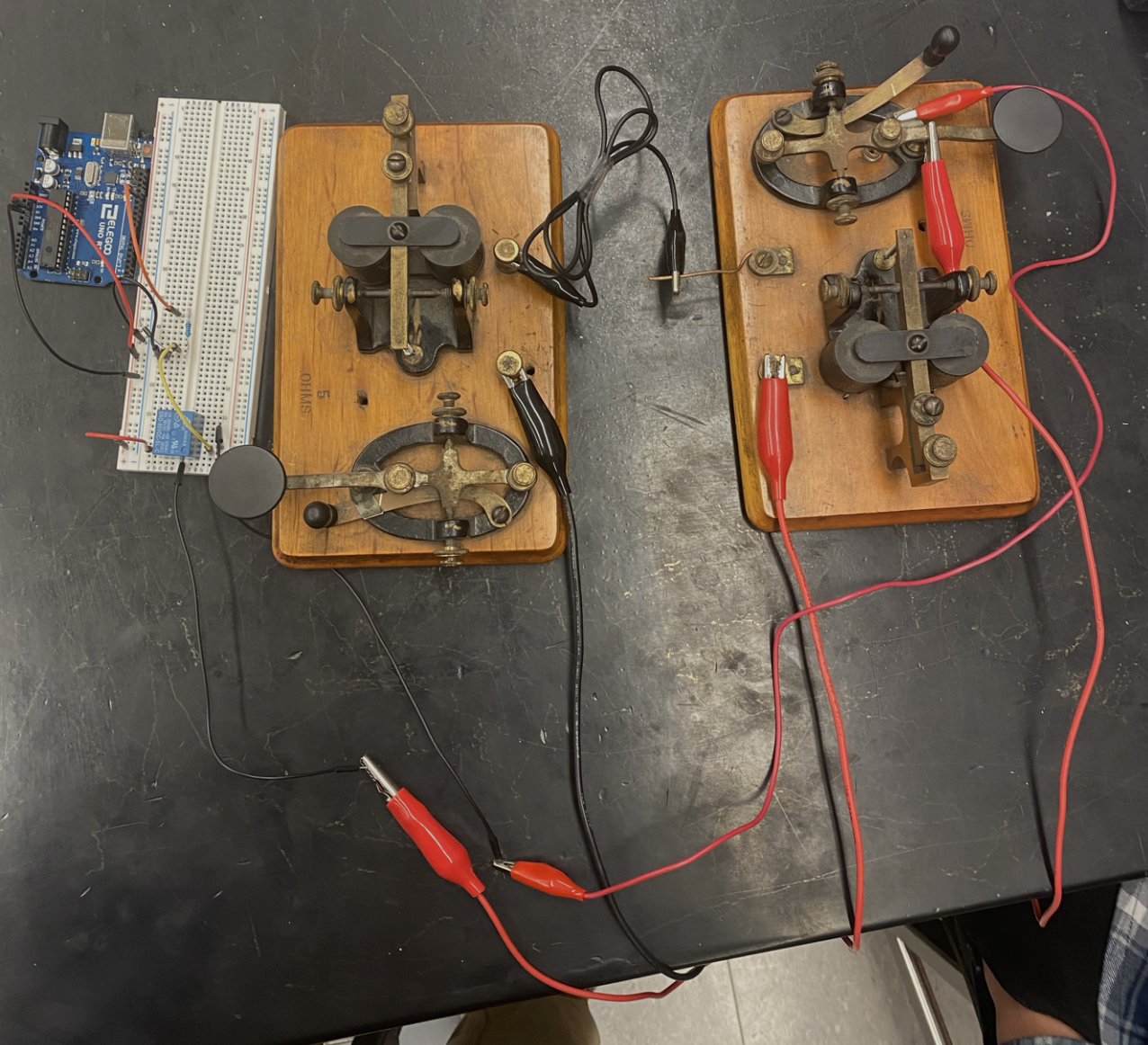 Arduino Controlled Telegraph, by George Theall, and Finn Snow
