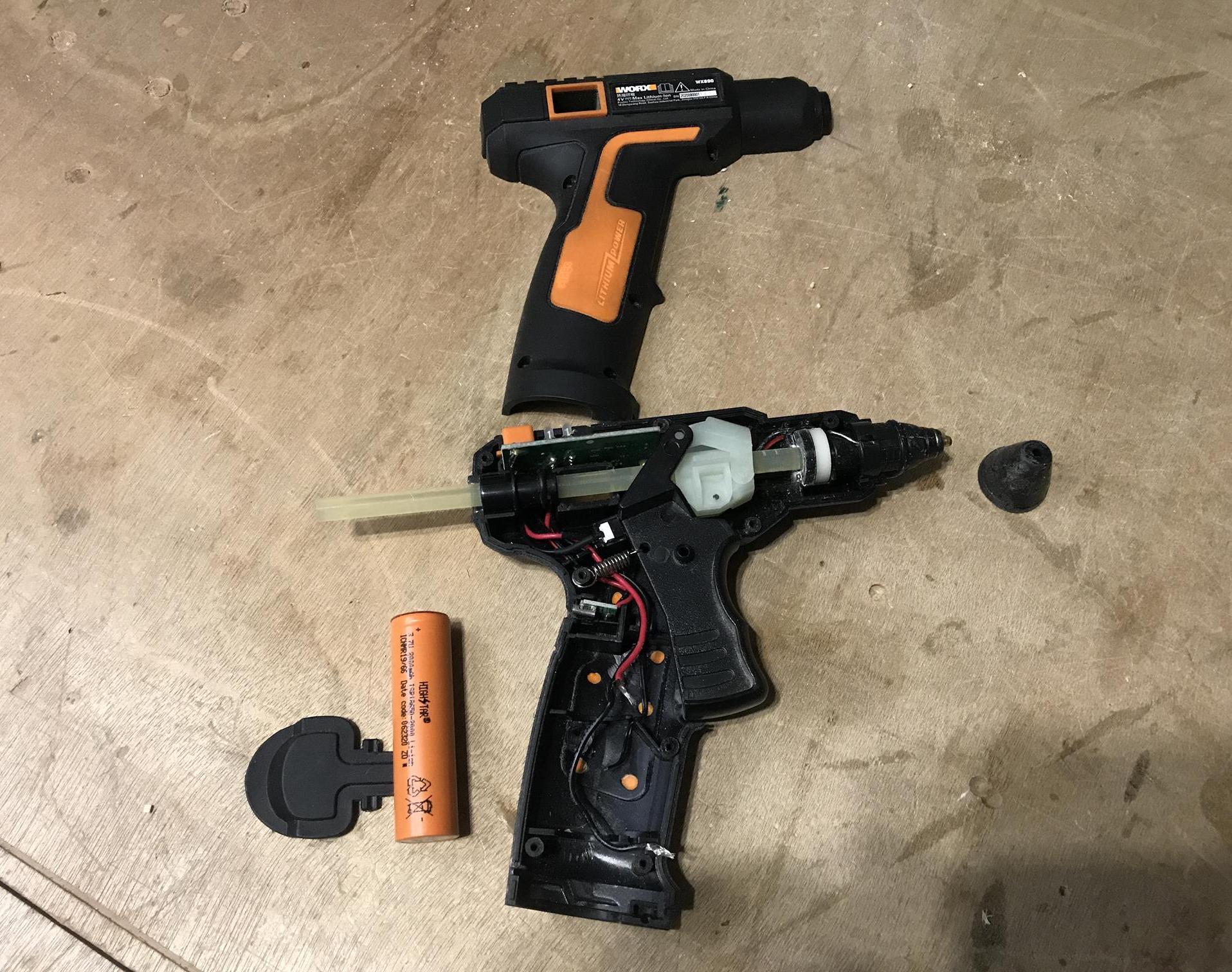 Battery Replaceable Hot Glue Gun