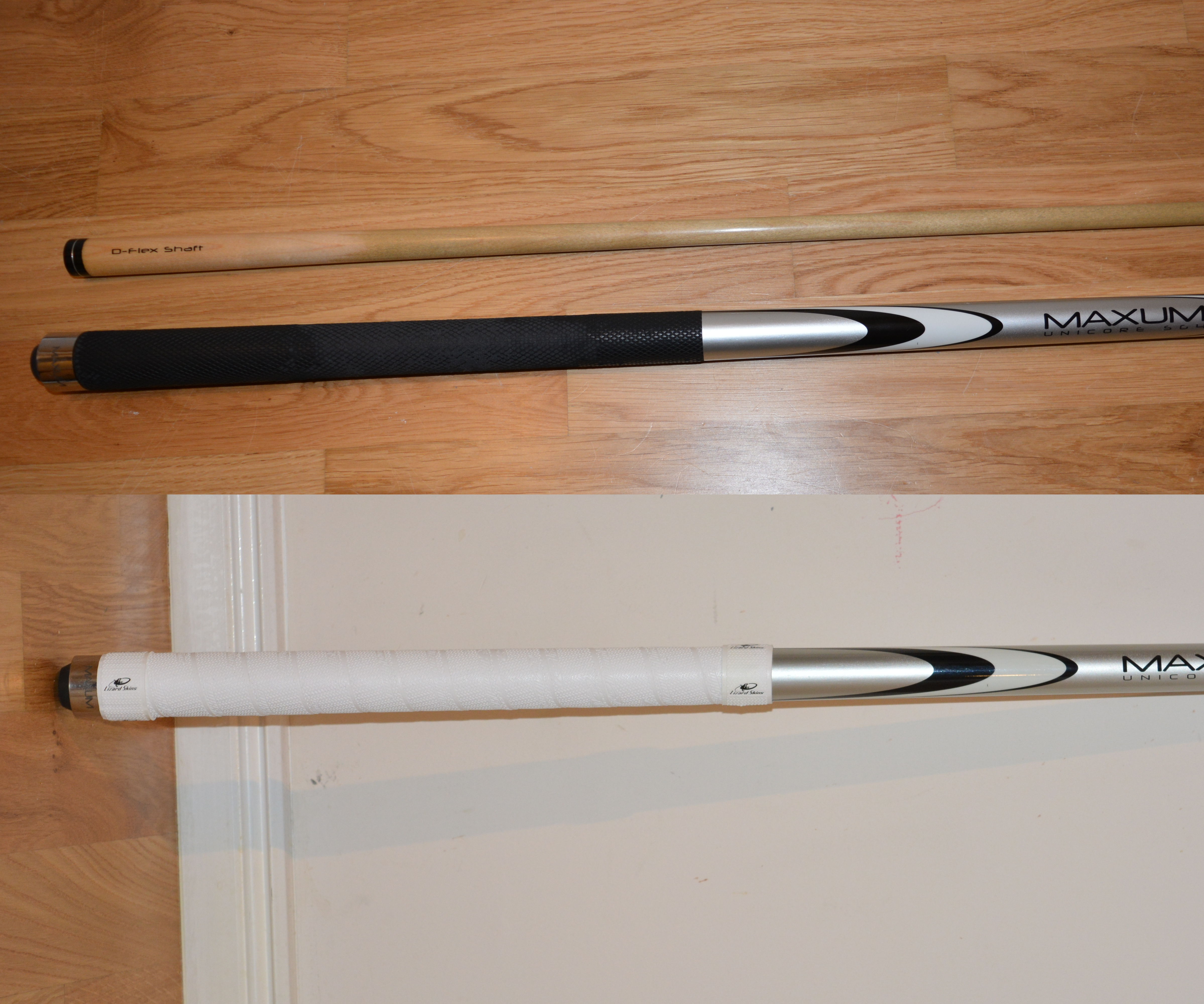 Billiard Cue Stick Grip Cover Replacement With Bike Bar Tape