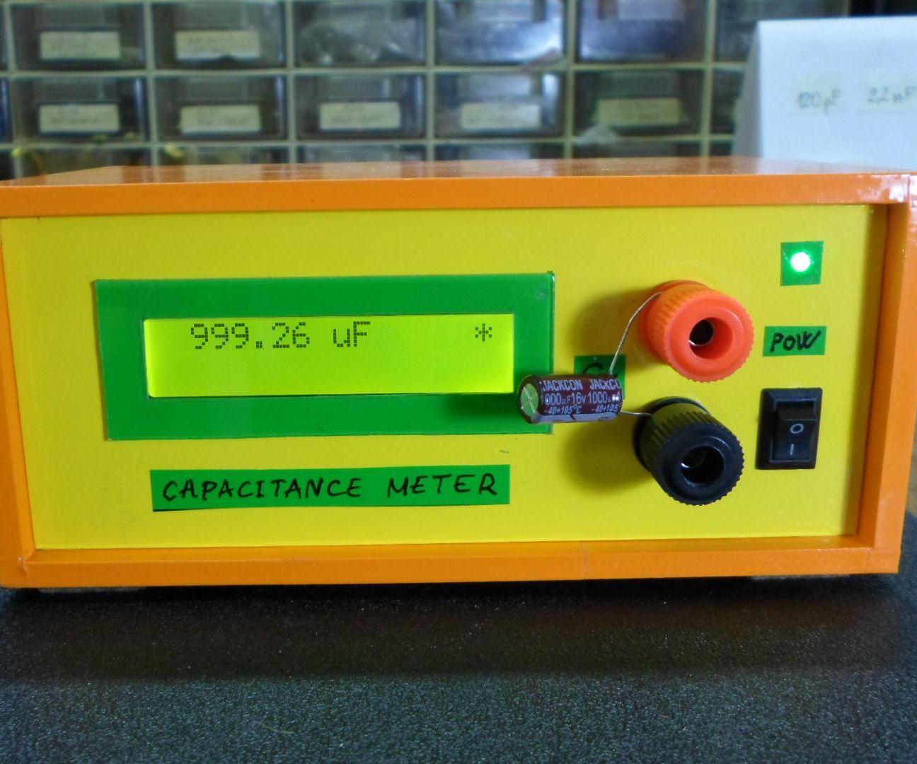 DIY Simple Arduino Autorange Capacitance Meter(10pF-10000MicroF)