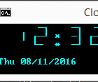 Batch File Digital Display Clock