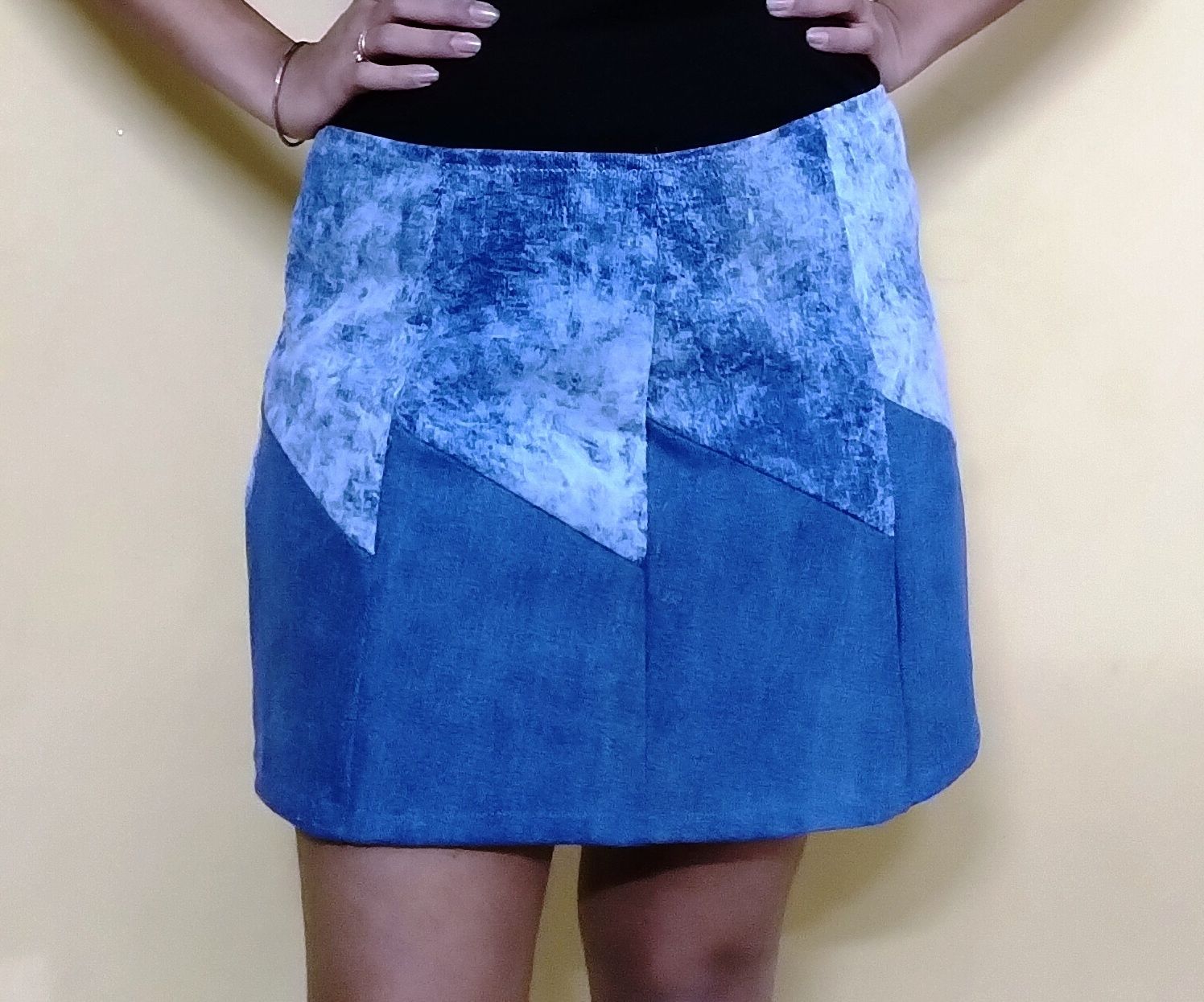 A-line Skirt From Old Jeans