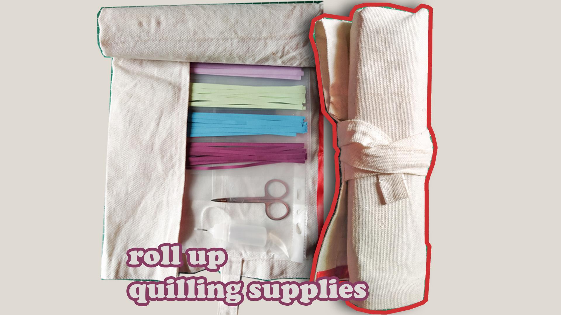 No-sew: Quilling Supplies Roll Up Wrap Case