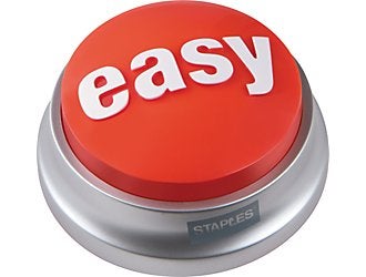 Make an Easy Button Tweet the Hard Way