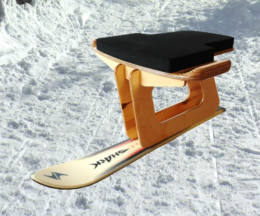 DIY Ski Bob or Ski Sled - Ski Rodel Selber Bauen