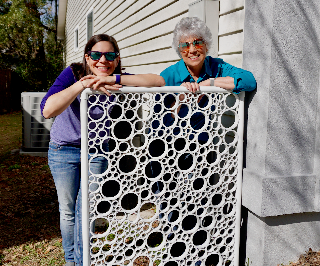 DIY PVC Pipe Privacy Screen