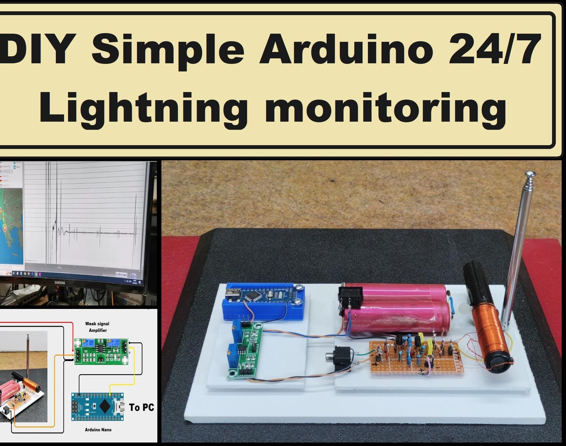 DIY Simple Arduino 24 7 Lightning Monitoring System With Graph and Data Logging