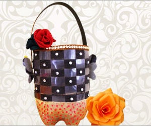 Recycled Craft Ideas: How to Make Utility Basket From Recycled Craft