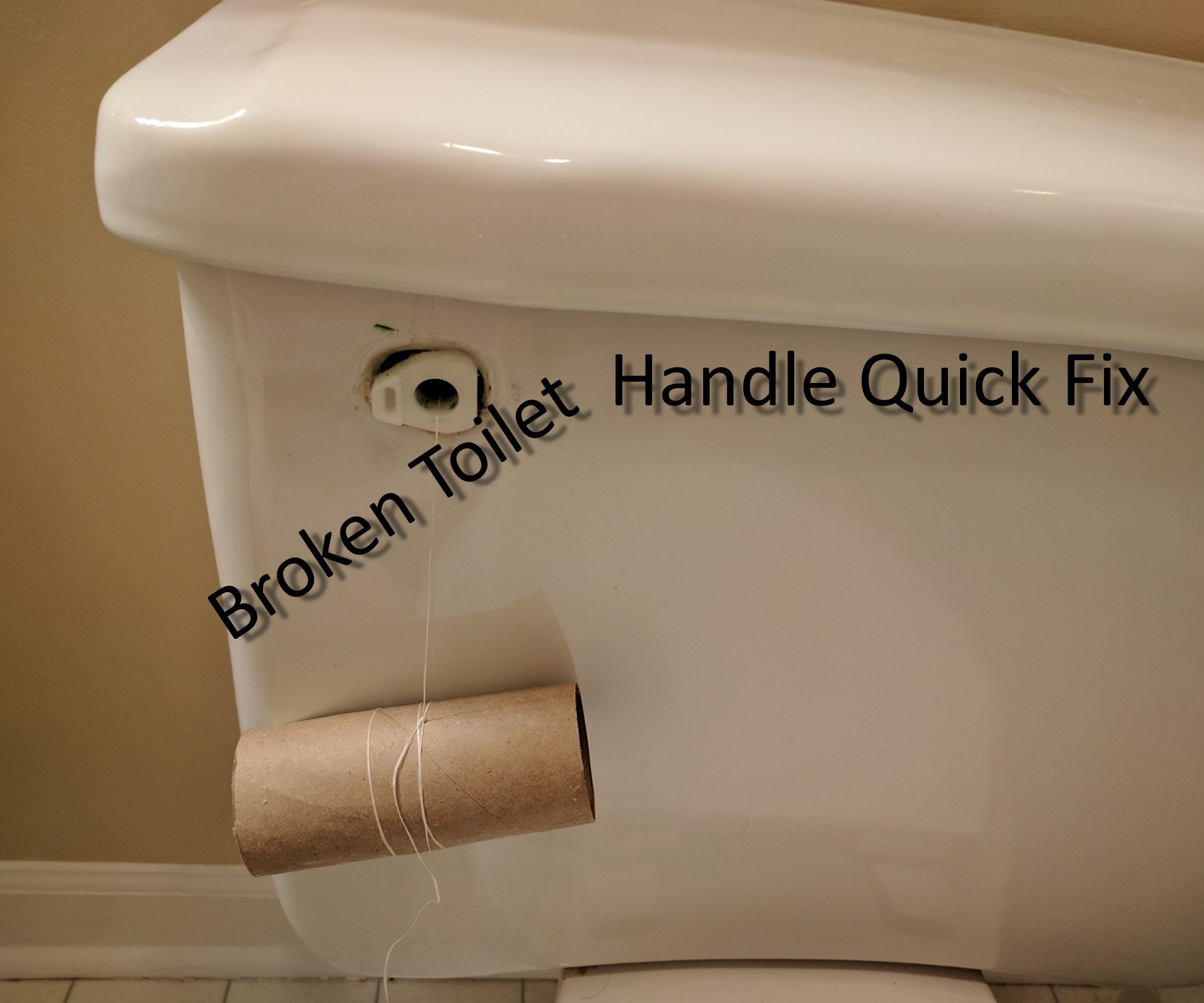Macgyver'd Toilet Handle