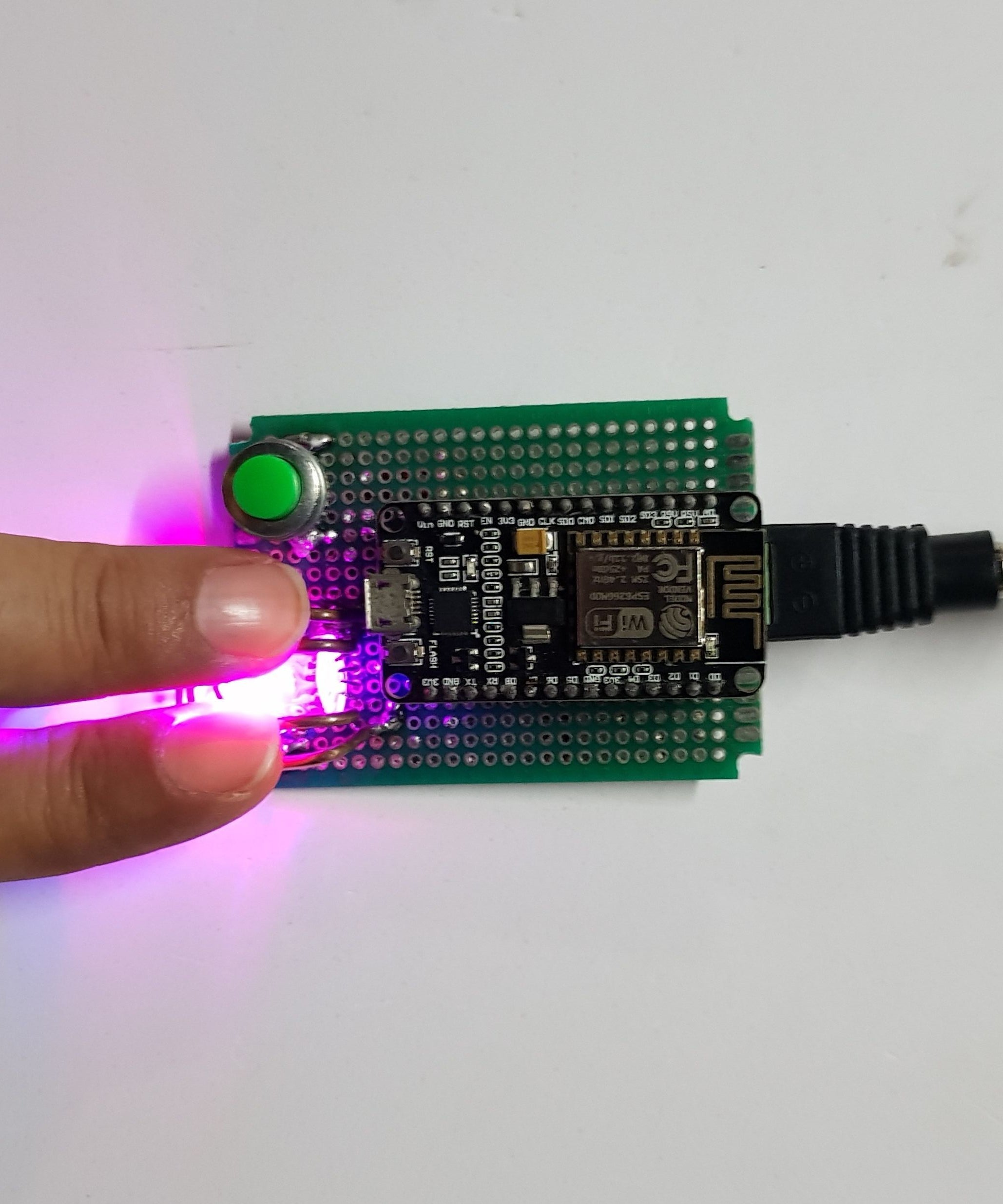 Wireless Illuminated Resistive Touch Button