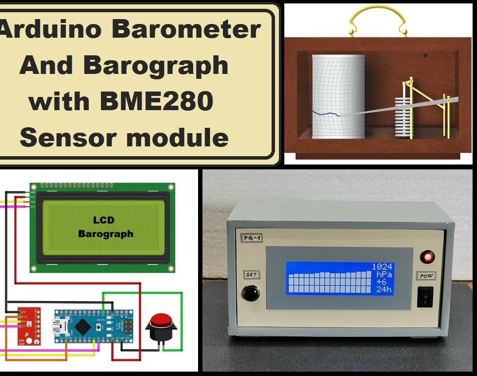 Arduino Barometer + Barograph With BME280 Sensor