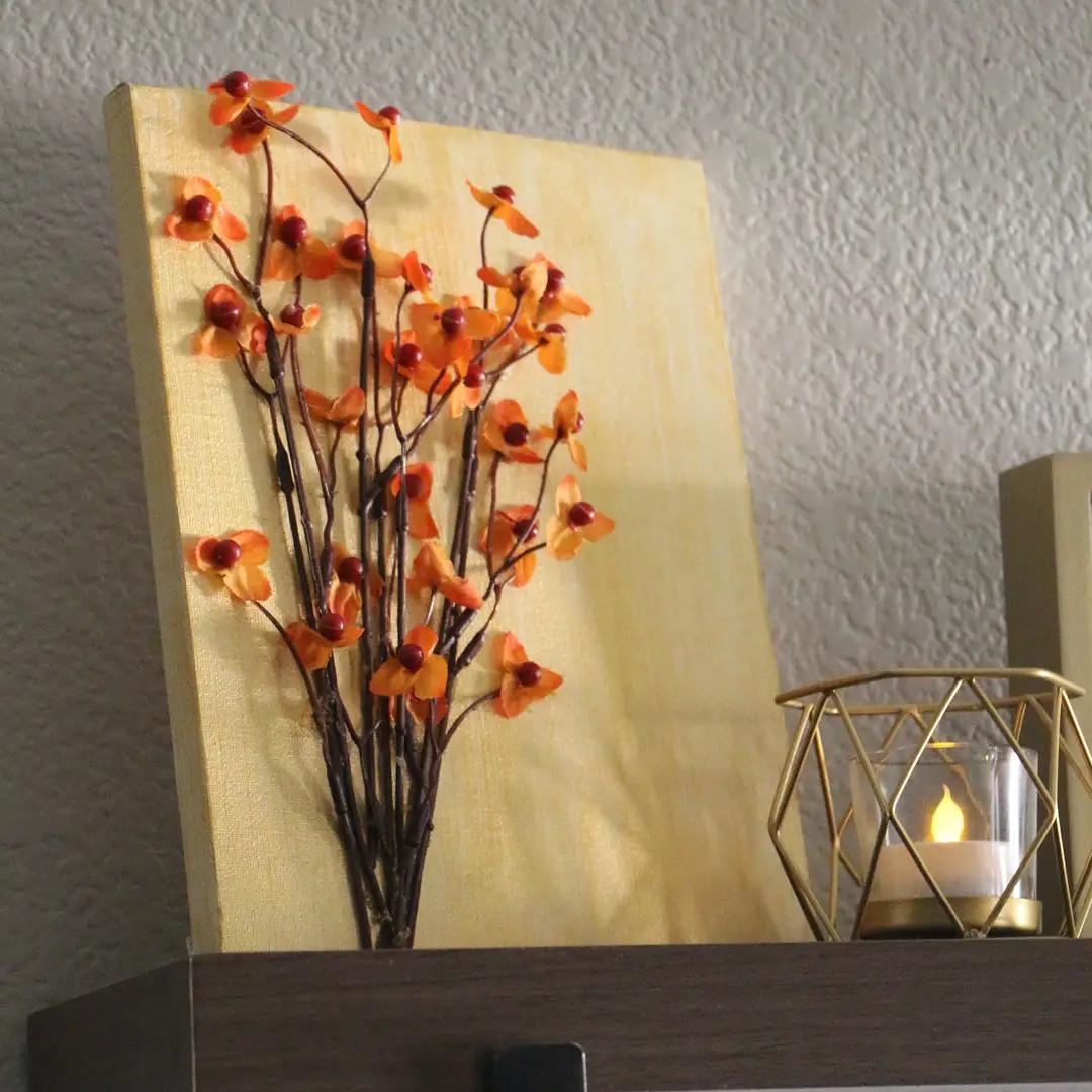 Canvas Flower Art Design