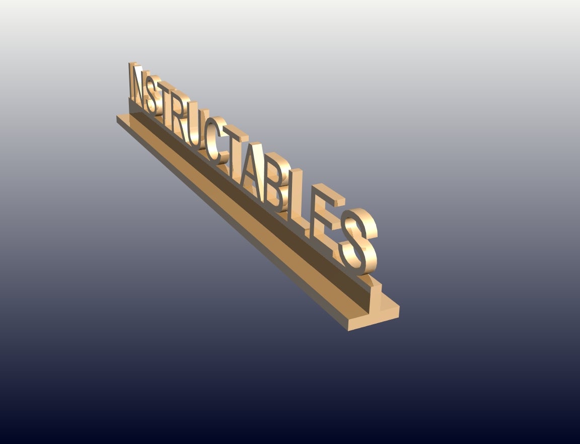 Digital Manufacturing - Desk Name Plate Project