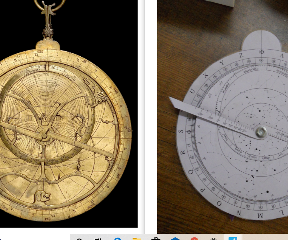 ASTROLABE - Made Using Paper (medieval Astronomical Instrument)
