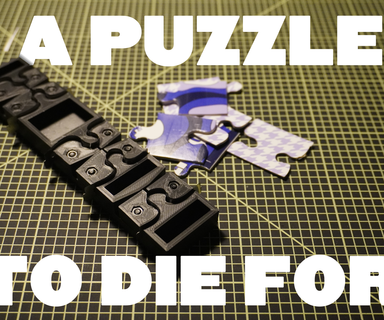 DIY Puzzle Die for Truly Custom Cardboard Puzzles