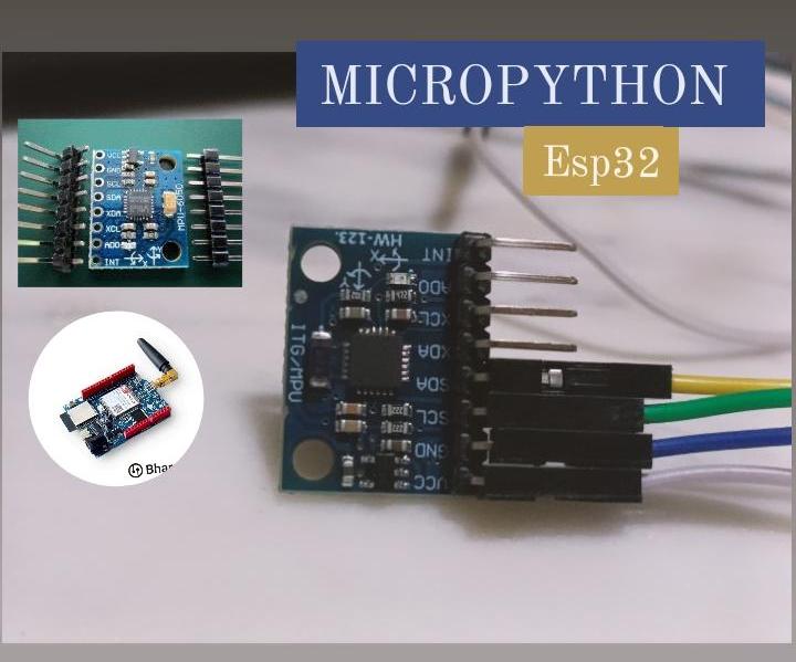 Accelerometer With Micropython Using BharatPi Board