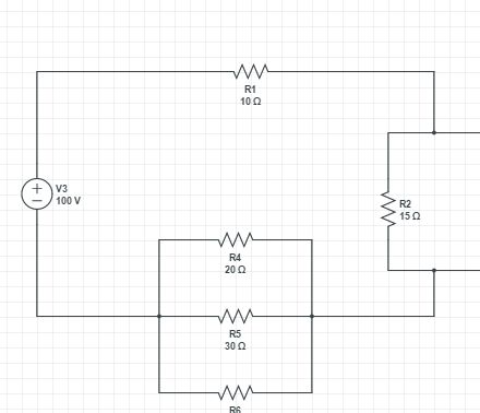 Solving a Simple Circuit Diagram With a Single Voltage Source and Resistors in Series and Parallel