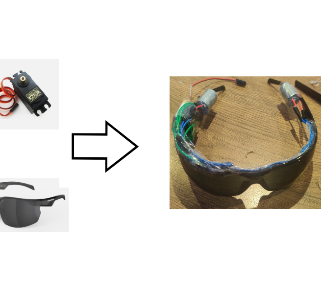 Making Sun Glases With Built-in Bone Conduction Earphones Using Broken Servos and Old Sunglasses