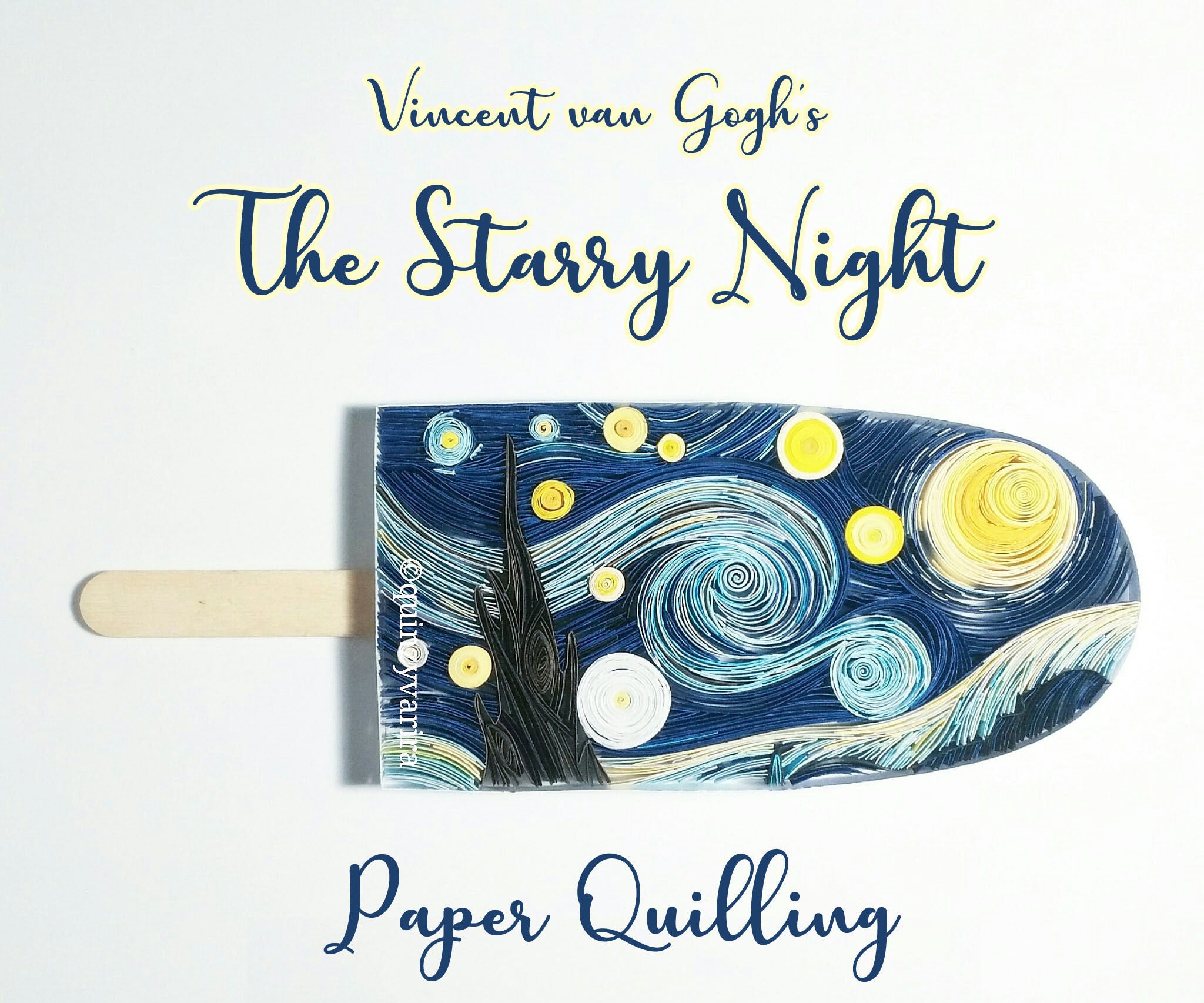 Tutorial the Starry Night Paper Quilling
