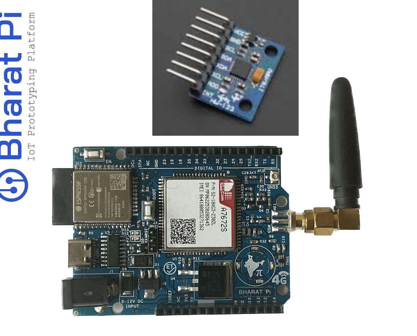 Bharat Pi and MPU6050 Accelerometer and Gyroscope Tutorial